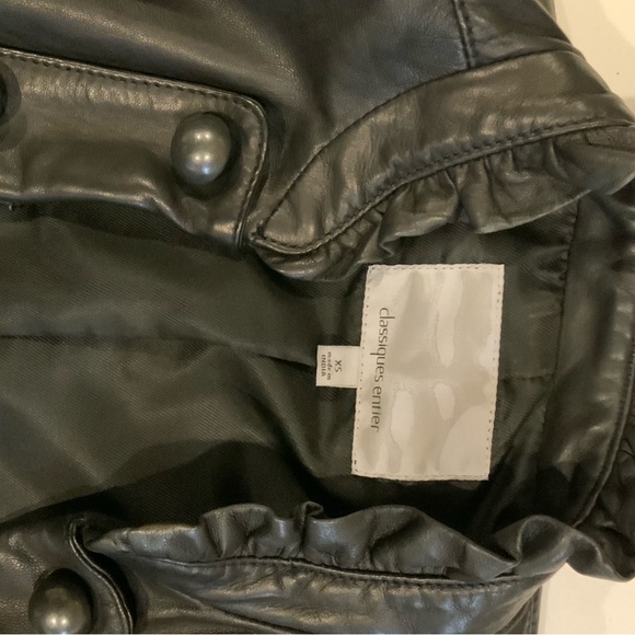Classiques Entier Elegant Black Leather Jacket - Picture 5 of 5